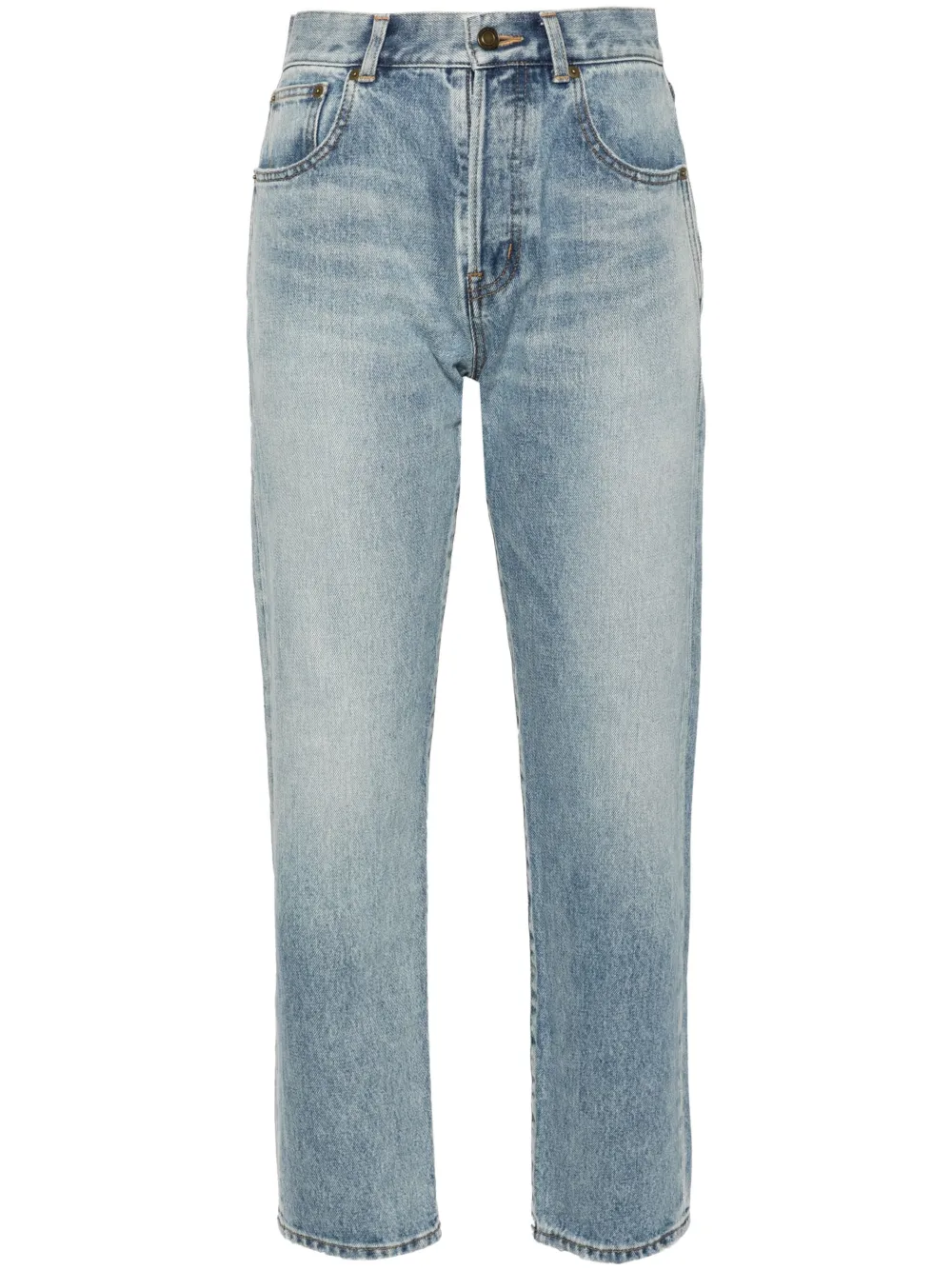 Saint Laurent high-rise straight-leg Jeans - Farfetch