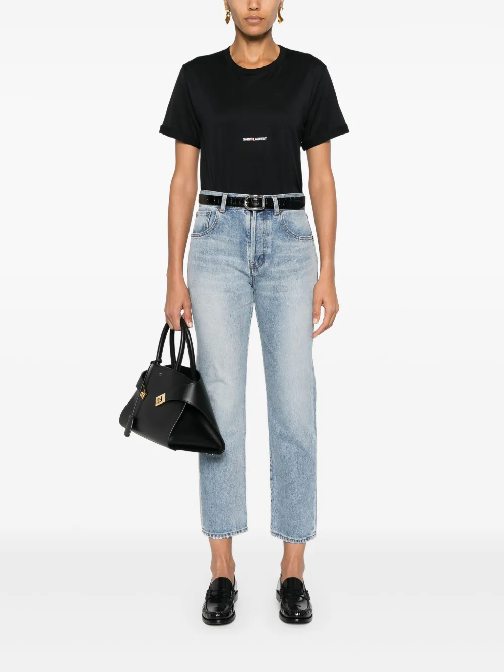 Saint Laurent high-rise straight-leg Jeans - Farfetch