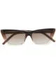 Image 1 of Saint Laurent Eyewear New Wave rectangle-frame sunglasses