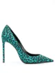 Image 1 of Saint Laurent Zoe leopard-print 105mm pumps