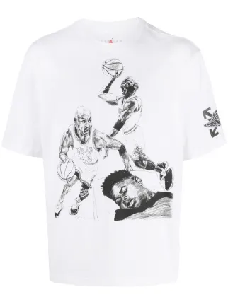 Nike X Off-White Air Jordan graphic-print Cotton T-shirt - Farfetch