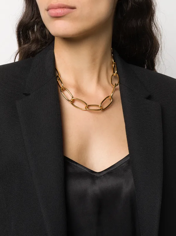 Federica Tosi Lace Bolt Chain Necklace 