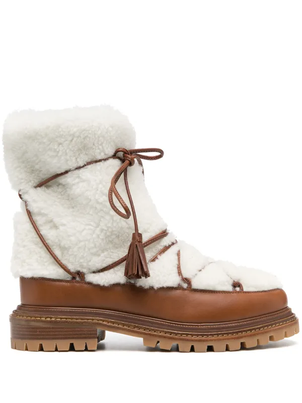 women's shearling ankle boots