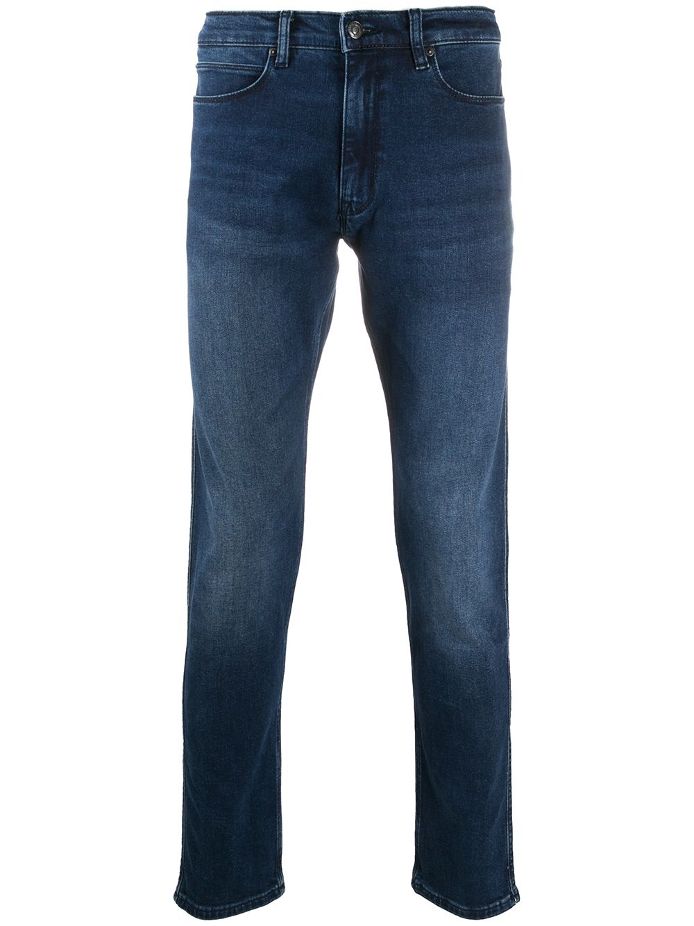 фото Boss узкие джинсы с эффектом потертости