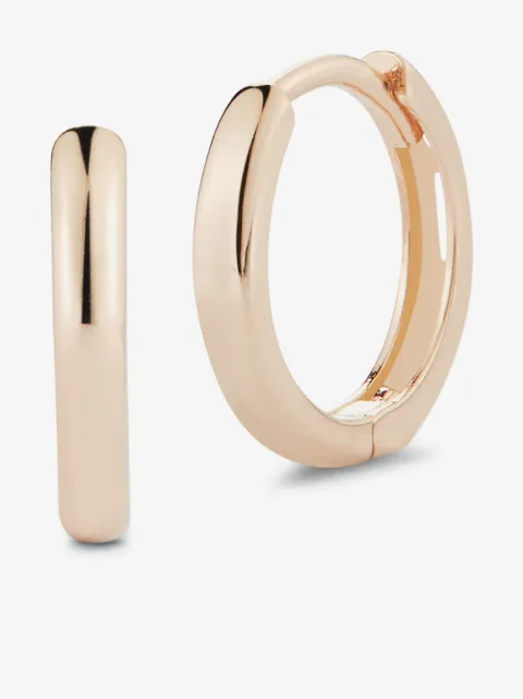 Mateo 14kt rose gold huggie hoops
