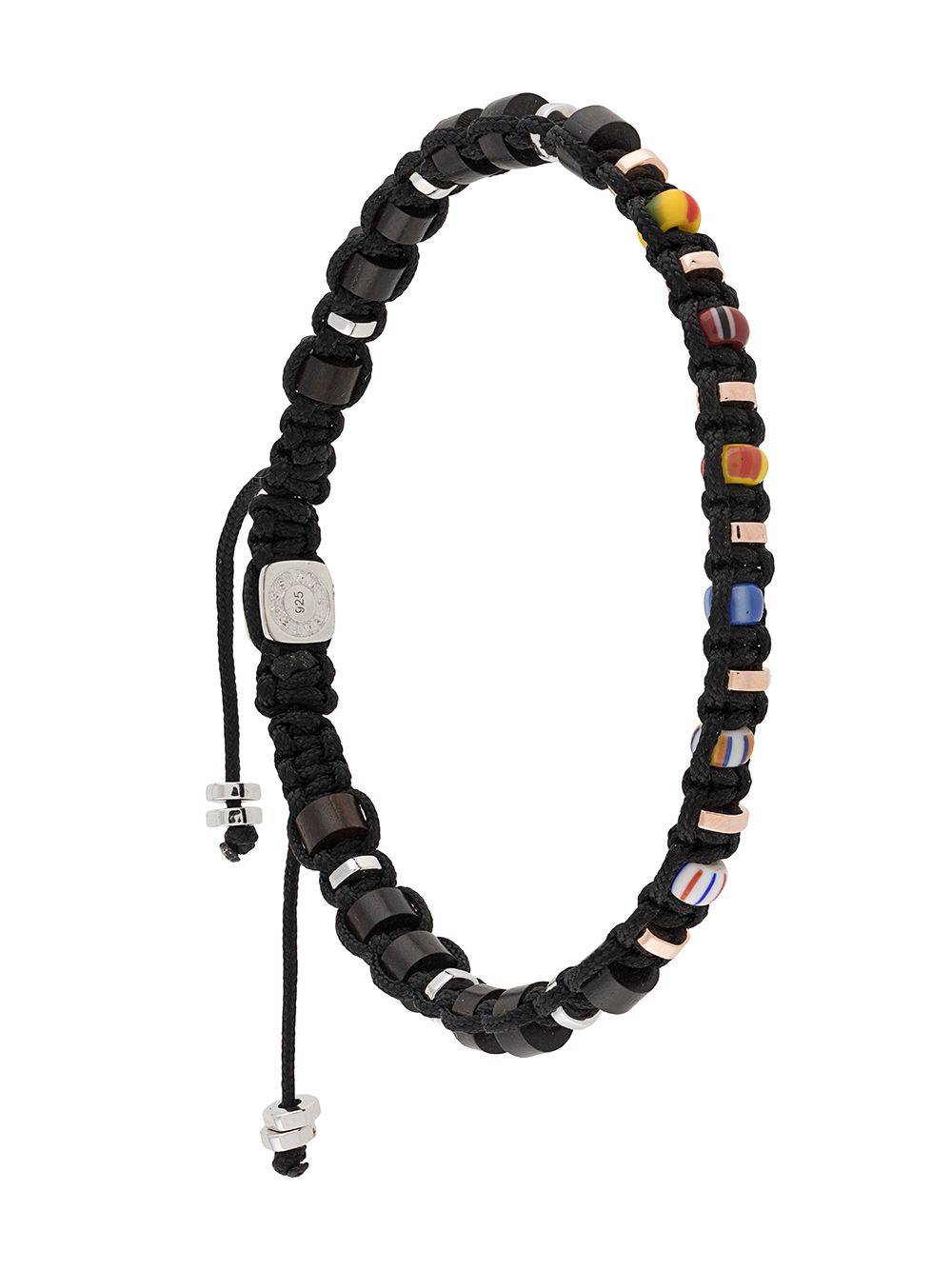 

Tateossian pulsera de macramé Ghana - Negro