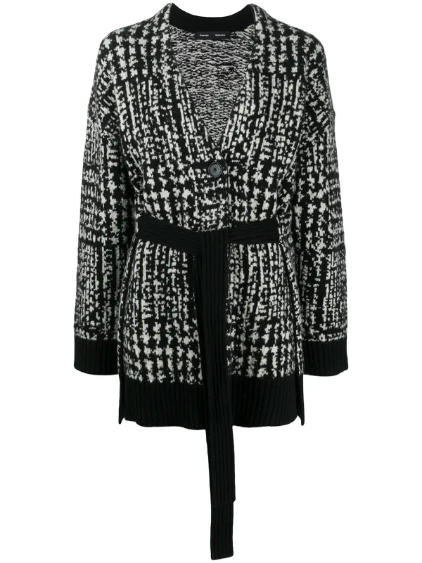 womens belted cardigan