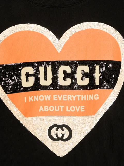 gucci shirt orange heart