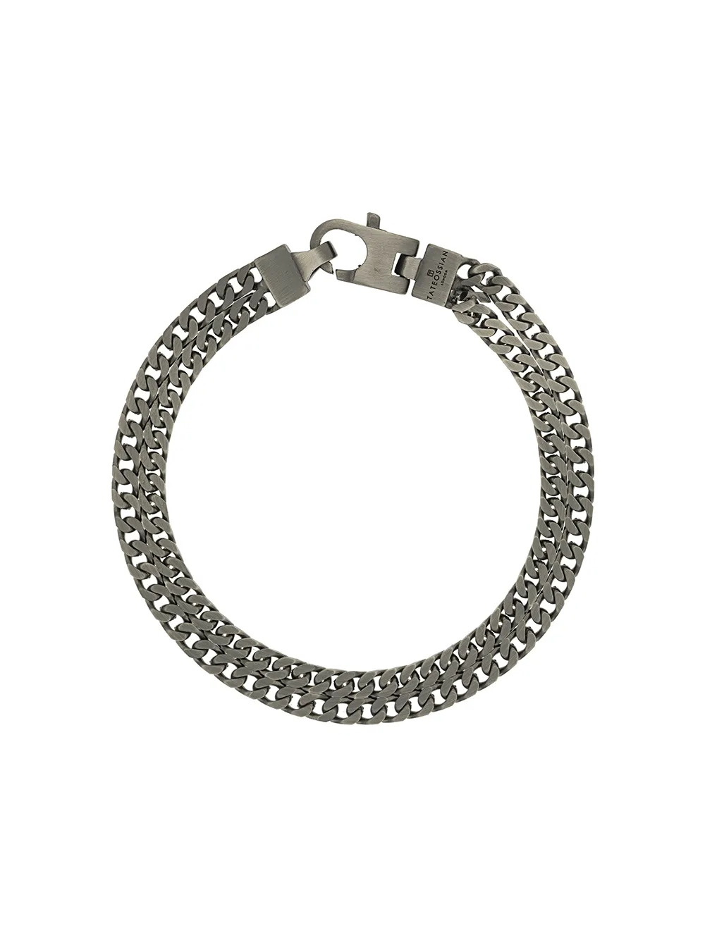 Tateossian pulsera Grumette Duo fina - Plateado