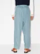 Maison Margiela belted-waist cropped linen trousers