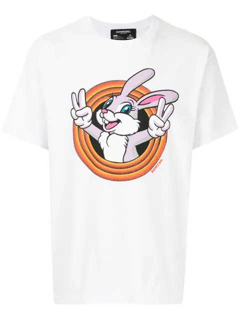 DOMREBEL T-shirt i bomuld med Lucky box-tryk