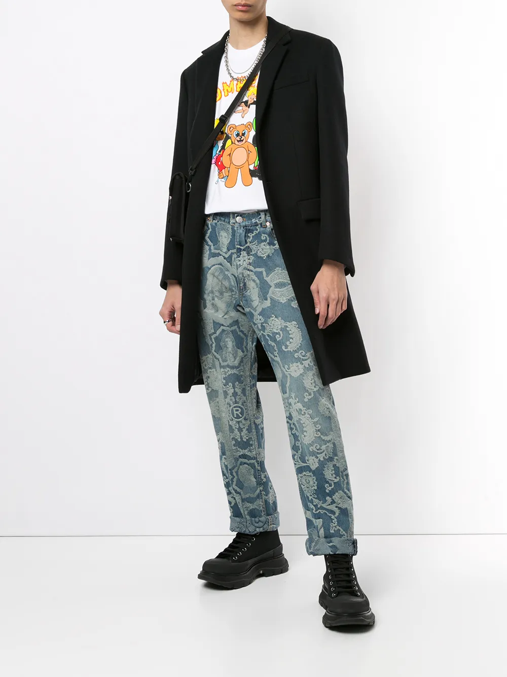 DOMREBEL 피스 프린트 티셔츠 | 티셔츠