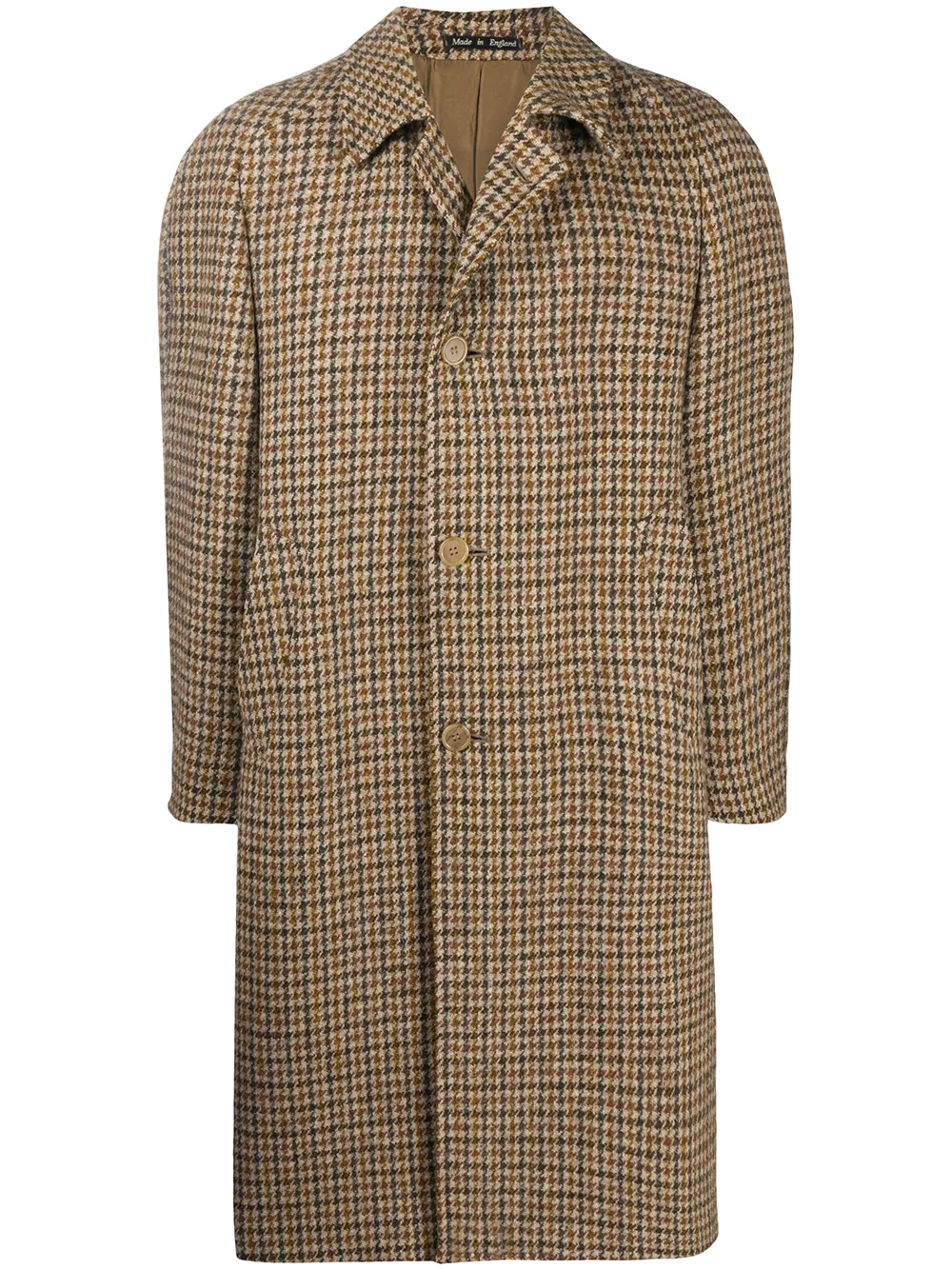 

A.N.G.E.L.O. Vintage Cult abrigo con motivo pied de poule 1990 - Neutro