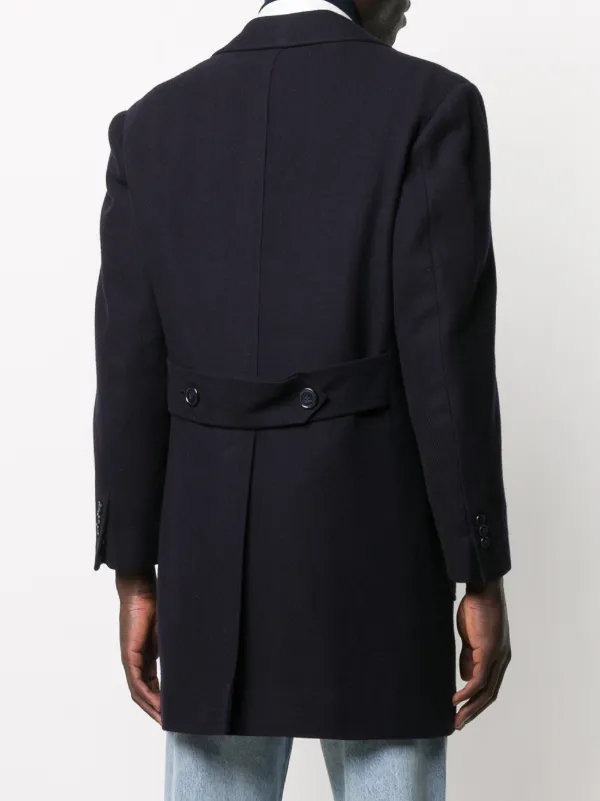 Thigh length hot sale wool coat