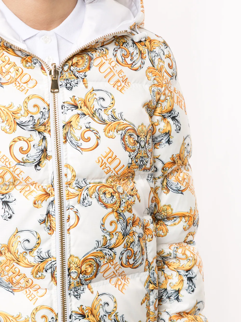 фото Versace jeans couture пуховик с логотипом
