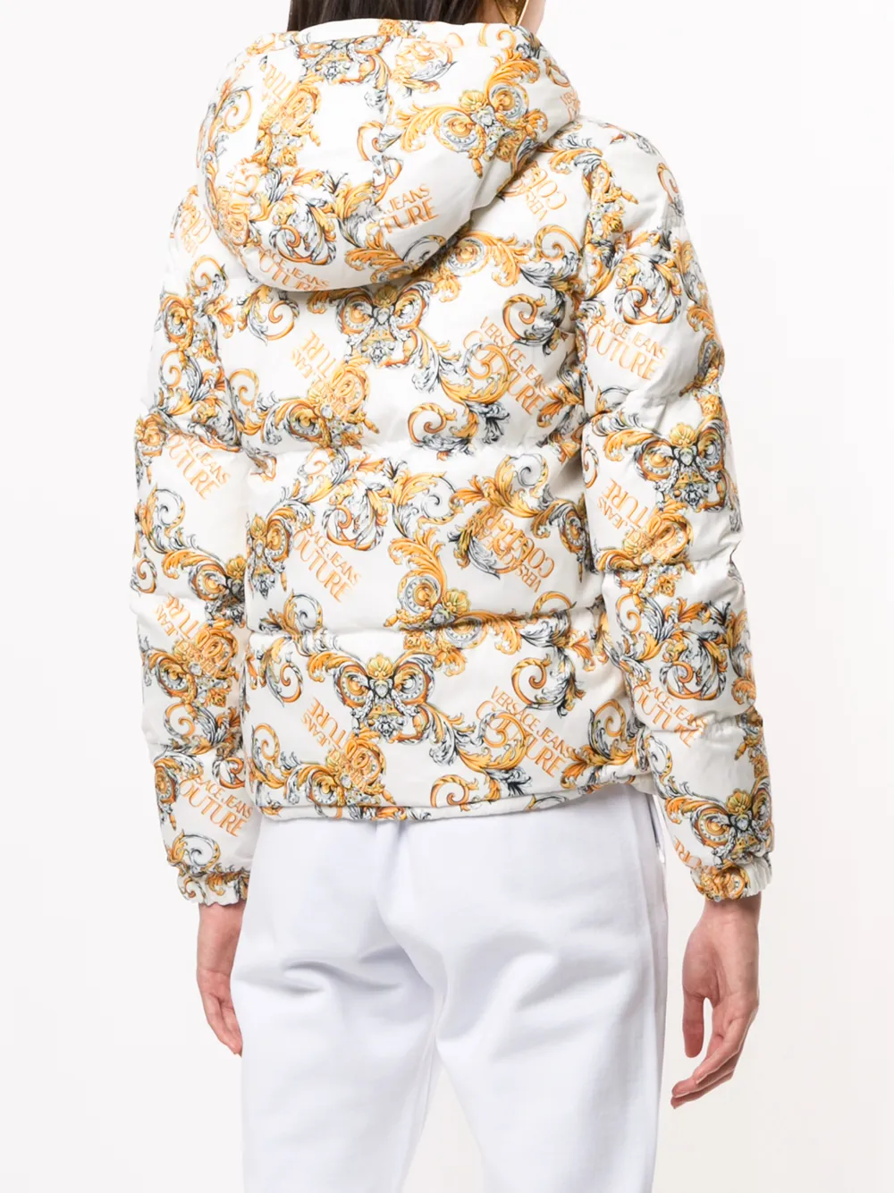 фото Versace jeans couture пуховик с логотипом