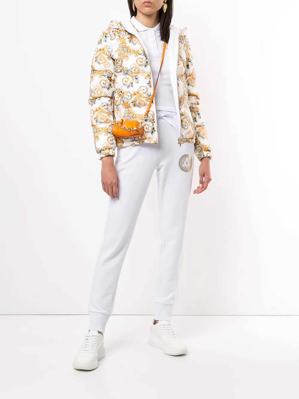 фото Versace jeans couture пуховик с логотипом