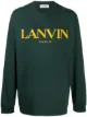 Image 1 of LANVIN logo-print long-sleeve top