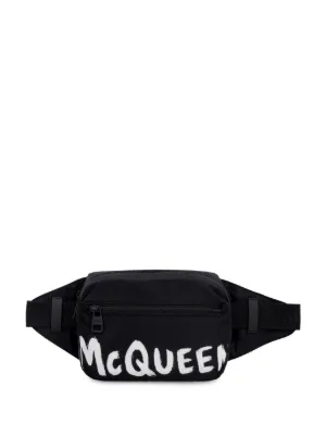 ショルダーバッグ ALEXANDER MCQUEEN BLACK NYLON THE PUFFY KNUCKLE BELT BAG Alexander McQueen The Puffy Knuckle Belt Bag | Black