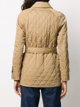 quilted belted jacket展示图