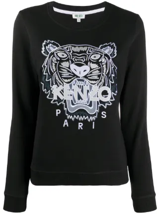 Kenzo black Tiger sweatshirt for women 