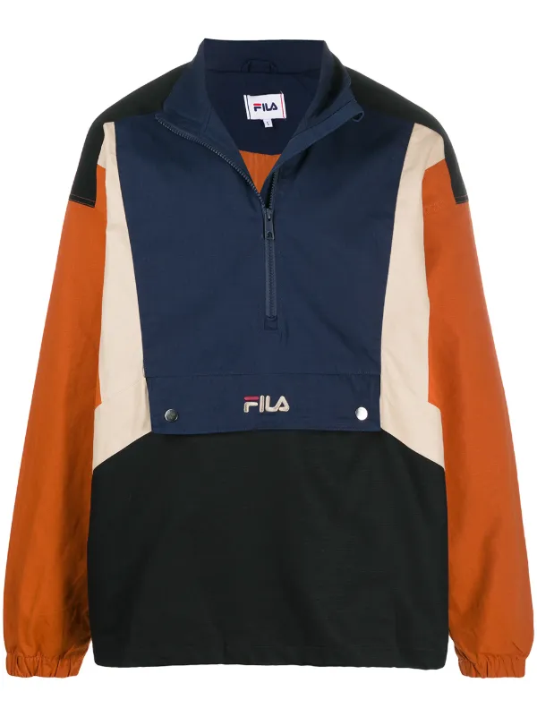 colour block windbreaker