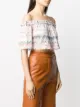 Missoni Mare signature zigzag embroidery off-shoulder top