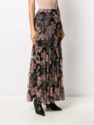 floral-print maxi skirt展示图