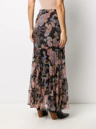 floral-print maxi skirt展示图