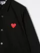Comme Des Garçons Play Kids logo patch shirt