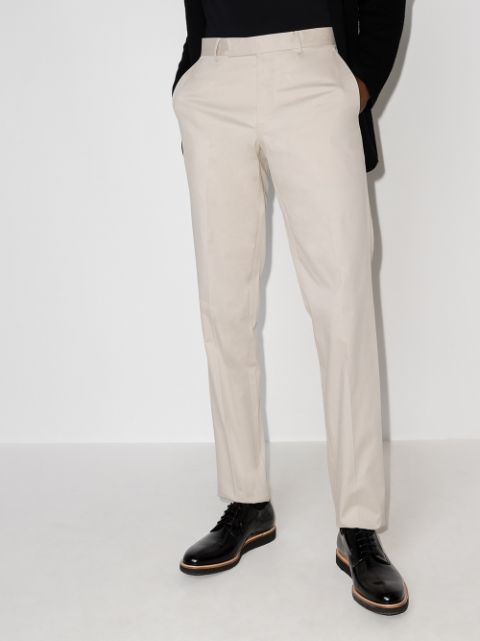 Zegna Premium Cotton Tailored Trousers - Farfetch