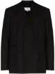 Image 1 of Maison Margiela collarless single-breasted linen blazer
