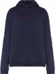 Image 1 of Maison Margiela logo-embroidered cotton hoodie