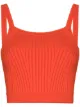 Image 1 of Live The Process ribbed-knit crop top