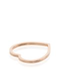 Repossi 18kt rose gold heart band ring - Pink