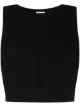 Image 1 of LESET pointelle pinstripe cotton tank top
