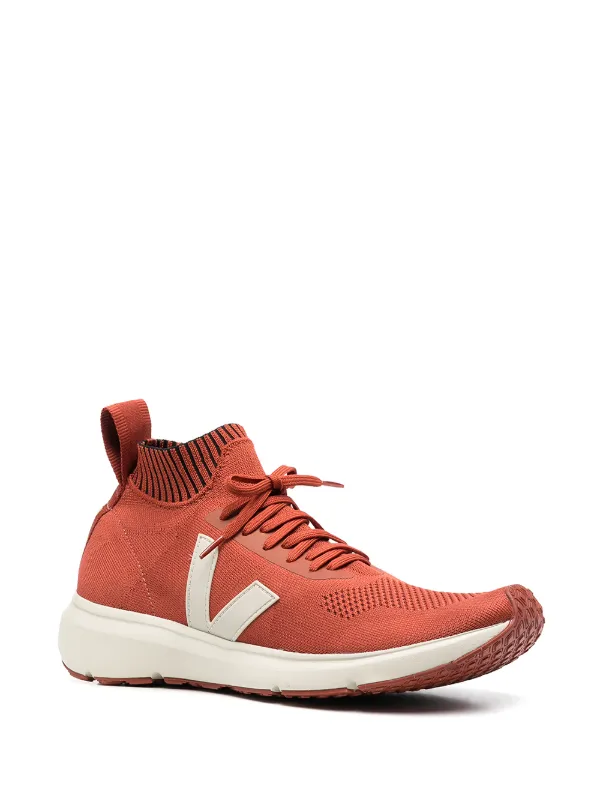 rick owens orange sneakers