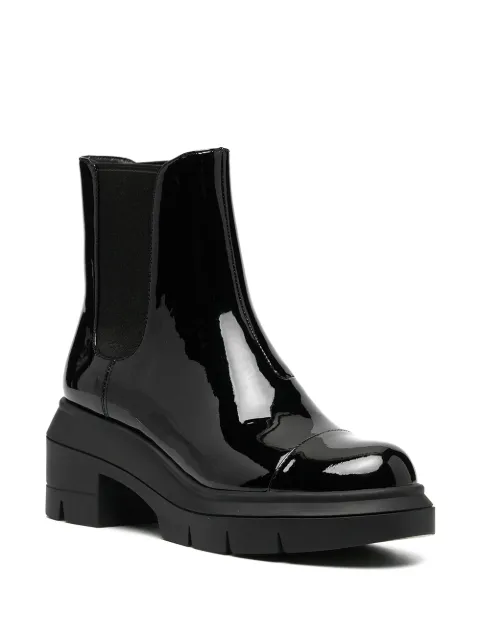 stuart weitzman women's norah block heel platform chelsea boots