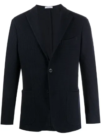 slim double knit blazer