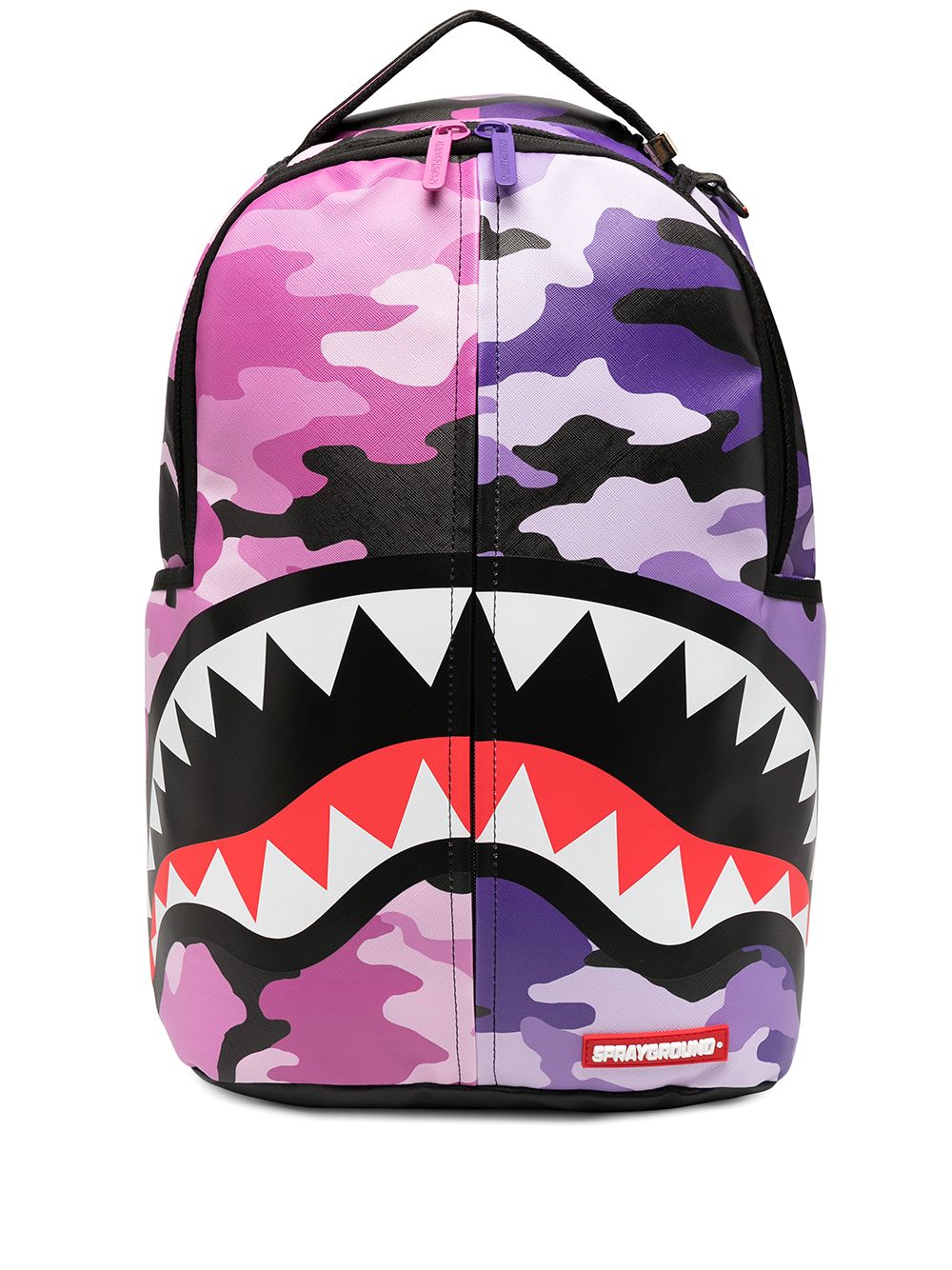 Shop Pink Purple Sprayground Split Camouflage Backpack With Express Delivery Farfetch