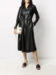 Image 2 of Boss Hugo Boss faux leather shirt dress