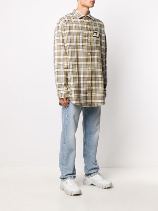 oversized check shirt展示图