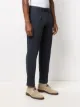 Dell'oglio pressed crease cotton trousers