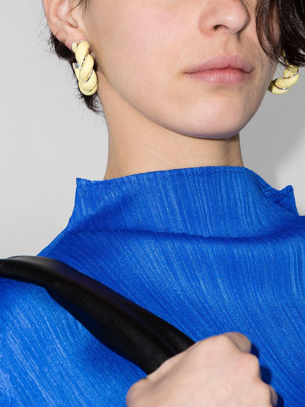 Image 2 of Bottega Veneta twist hoop earrings
