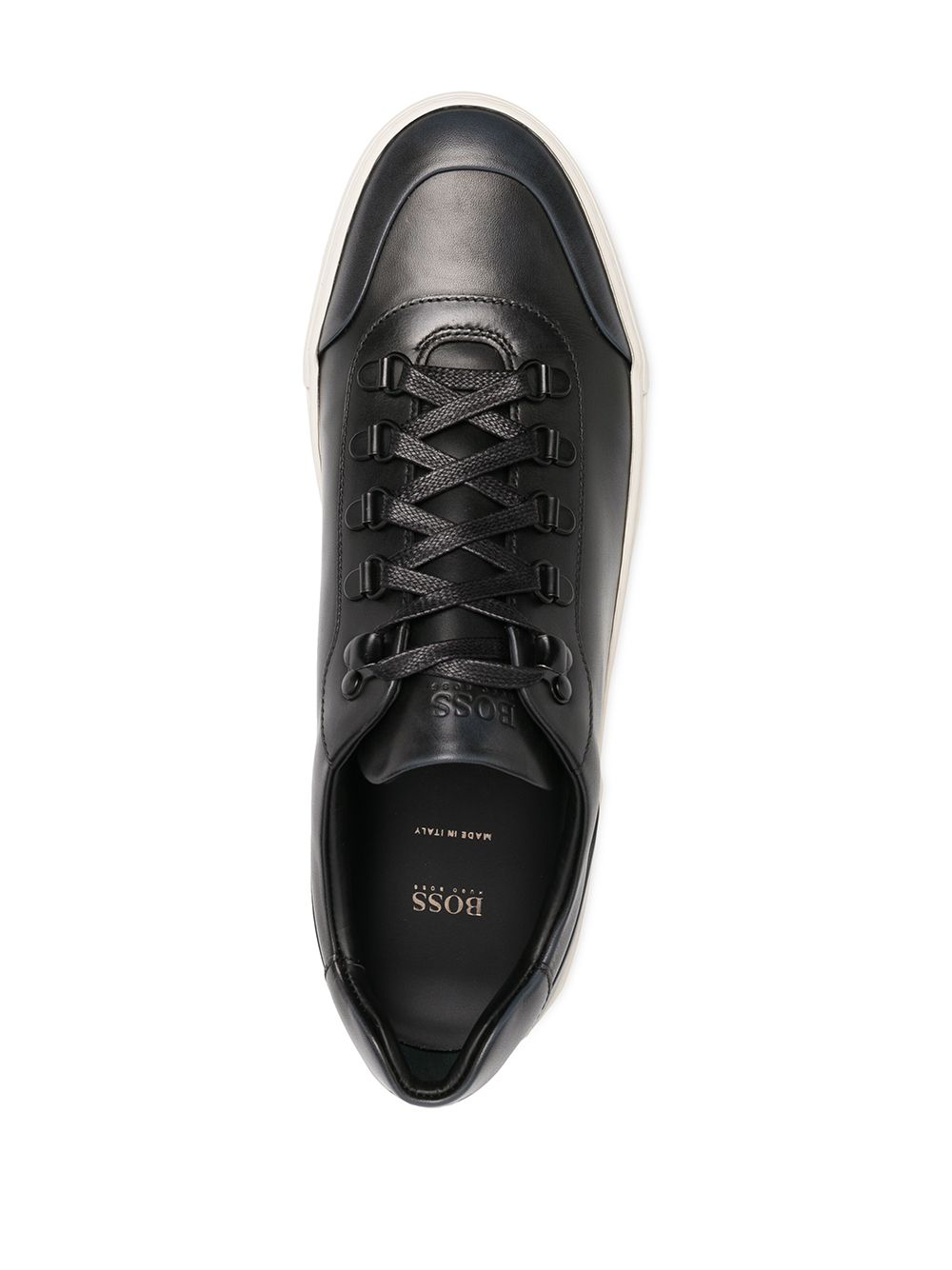 boss mirage leather sneakers