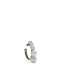 Mizuki 14kt yellow gold five graduating pearls single earcuff