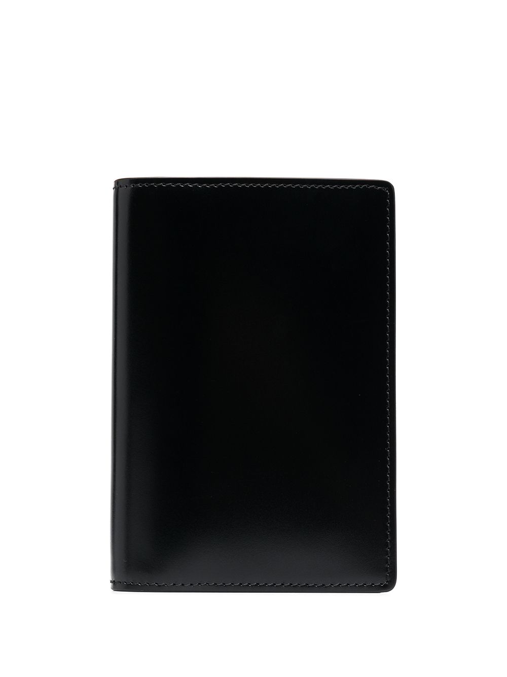 Maison Margiela Signature Four-stitch Logo Wallet In Black