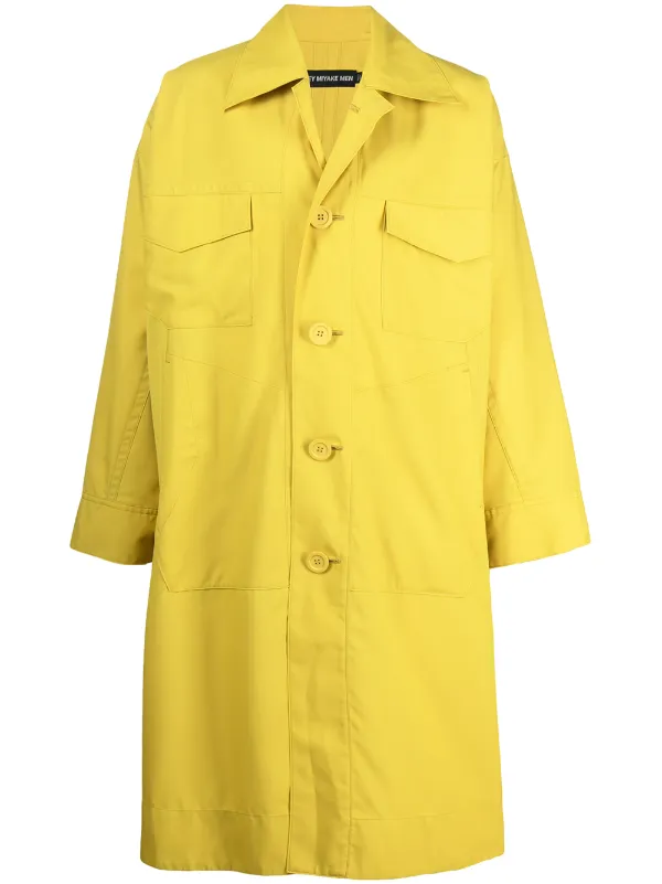 oversized yellow raincoat