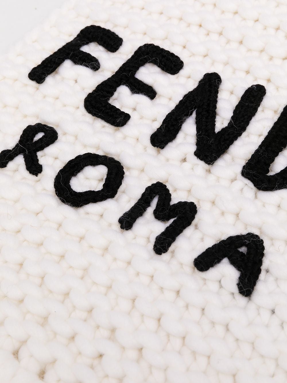 Shop Fendi Logo-embroidered Oversize Scarf In White