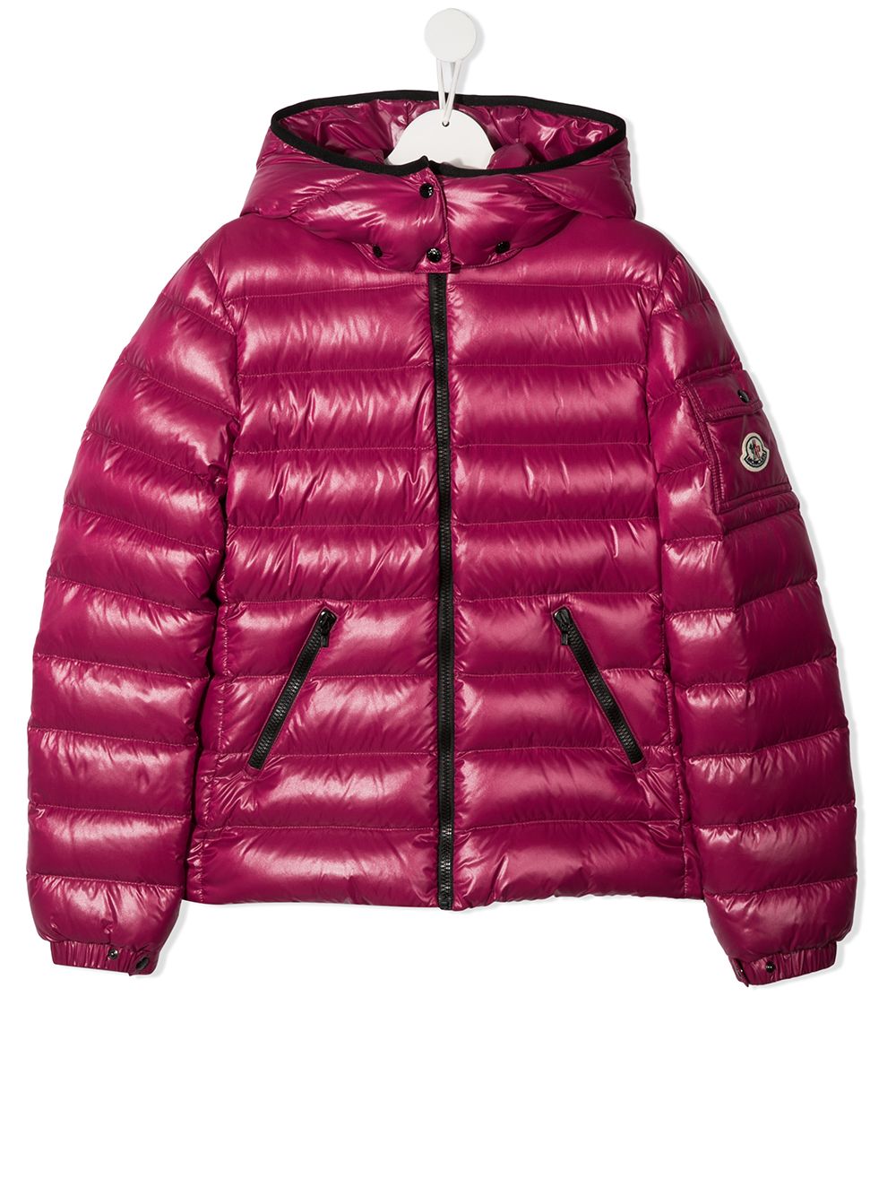 фото Moncler kids пуховик с эффектом металлик